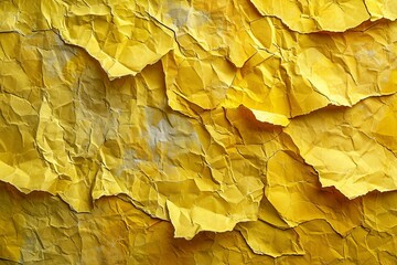 Discover the allure of imperfection with this digital image showcasing torn yellow cardboard paper