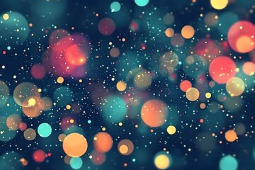 Vibrant Light Bokeh Background