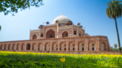 Wall Mural - Humayun's tomb is located in New Delhi, India