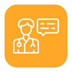 Canvas Print - Consultation Icon of Health Checkup iconset.