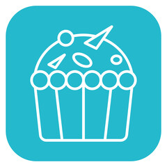 Sticker - Muffin Icon of Morning and Breakfast iconset.