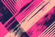 Leinwandbild Motiv Vector abstract geometric seamless pattern with diagonal lines, streaks, halftone stripes. Funky sport style, urban art. Trendy background for girls in hot pink color. Modern sporty repeated design