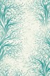 Coral reefs pattern white and teal