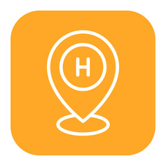 Sticker - Location Icon of Hotel Services iconset.