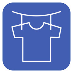 Poster - Drying Clothes Icon of Hygiene Routine iconset.