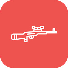 Sticker - Sniper Rifle Icon of Military iconset.