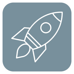 Wall Mural - Rocket Icon of Space Technology iconset.