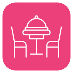 Sticker - Dinner Table Icon of Party and Celebration iconset.