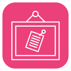 Poster - Sticky Note Icon of Office Stationery iconset.