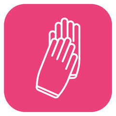 Sticker - Gloves Icon of Chemistry iconset.