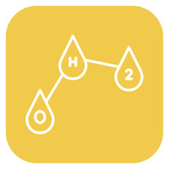 Poster - H2O Icon of Chemistry iconset.