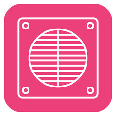 Sticker - Air Heater Icon of Renewable Energy iconset.