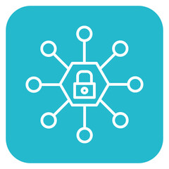 Wall Mural - Network Access Control Icon