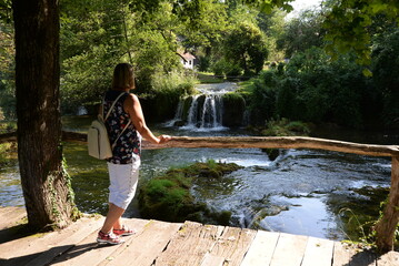 Sticker - Wasserfall bei Slunj, Kroatien