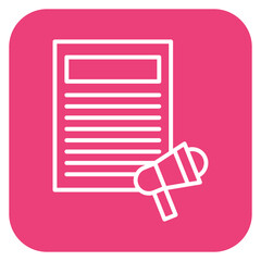 Sticker - Press Release Icon