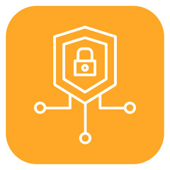 Sticker - Cyber Security Icon of Web Hosting iconset.