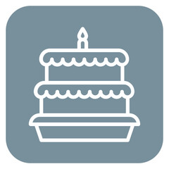 Poster - Birthday Cake Icon of Family Life iconset.