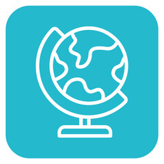 Canvas Print - Globe Stand Icon of Education iconset.