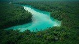 Fototapeta  - Sekretne Laguny: Szmaragdowa woda w sercu dżungli