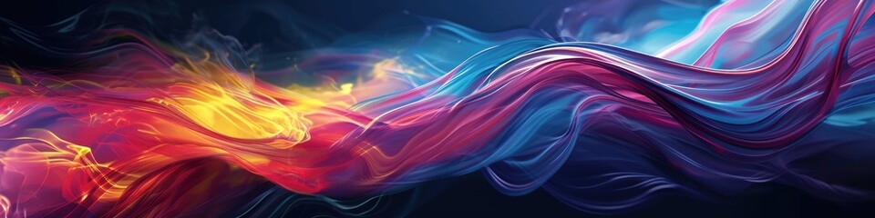 Wall Mural - Futuristic flow artistic expression background