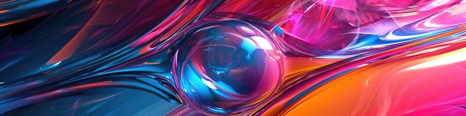 Wall Mural - Futuristic and bright abstract background