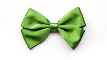 Wall Mural -  a close up of a green bow tie on a white background with a clipping for a clipping for a clipping for a clipping for a clipping for a clipping.