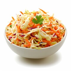 Wall Mural - Coleslaw isolated on white