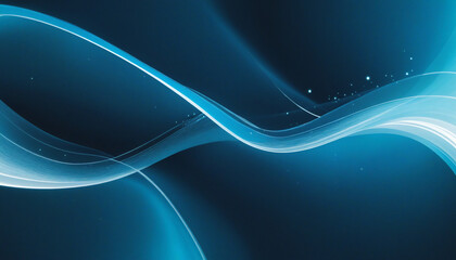 Wall Mural - soothing blue abstract art