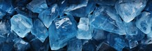 Blue Ice Ice Wall Wallpaper Background
