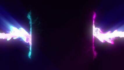 Wall Mural - abstract colorful animated energy backdrop, futuristic flowing glowing plasma background, copy space