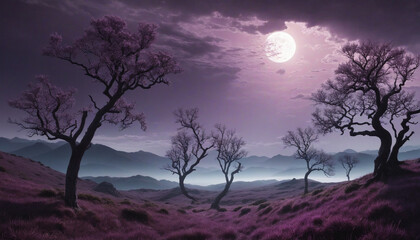 Wall Mural - eerie woods