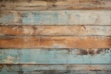 Fototapeta Przestrzenne - Vintage Barn Wood Background Plane with Weathered and Faded Paint Accents