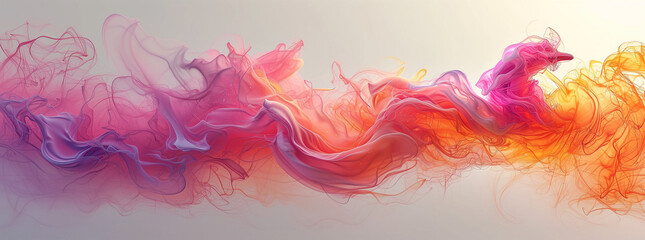 Canvas Print - An abstract 3d background with smoke