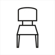 © babussalam - chair vector icon line template