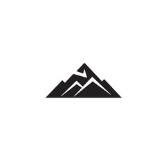 Mountain in cartoon, doodle style . Image for t shirt. Isolated 2d vector illustration in logo, icon, sketch style, Eps 10, black and white. AI Generative