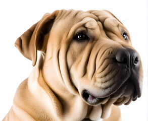 Wall Mural - Portrait of the Chinese Shar Pei dog