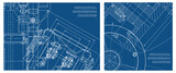 Fototapeta Tulipany - Engineering illustration set. Cover, flyer, banner, background
