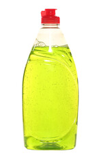 Washing up liquid in a bottle