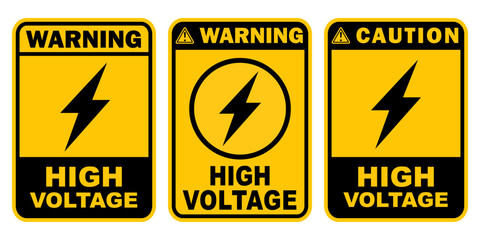 high voltage for electronic sticker danger signs labels printable poster electrical place template d