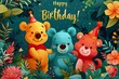 adorable winnie the pooh characters birthday party