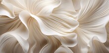 Wavy White Mushroom Pile Background.. Generative AI
