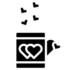 Sticker - coffee-love-cup-heart-drink