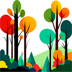 Wall Mural - trees beautiful