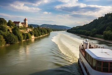 Wall Mural - Cruising the Danube River through Eastern Europe.