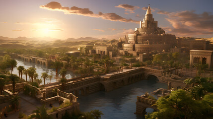 Poster - The great city of Babylon