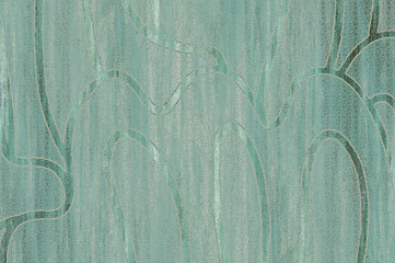 Wall Mural - abstract green  art  decorate   background