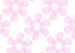 © eto itosawa - 水彩の抽象的な花が並んだ模様のピンク色の背景イラスト