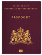 cover of Nederland passport, vector illustration