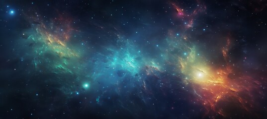 colorful galaxy nebula in stary night cosmos universe science astronomy supernova background