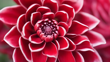 Wall Mural - close up of a  red flower background